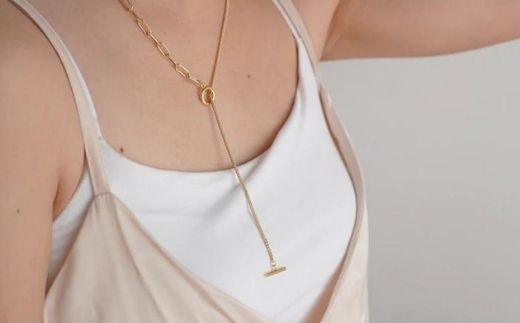 【LENERAオリジナルネックレス】shine through necklace (curve) 【079007】